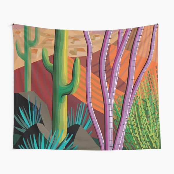Cactus Tapestry Floral Green Desert Plants Cartoon Tapestry Wall Hanging Tapestry for Bedroom Living Room Home Dorm Decor
