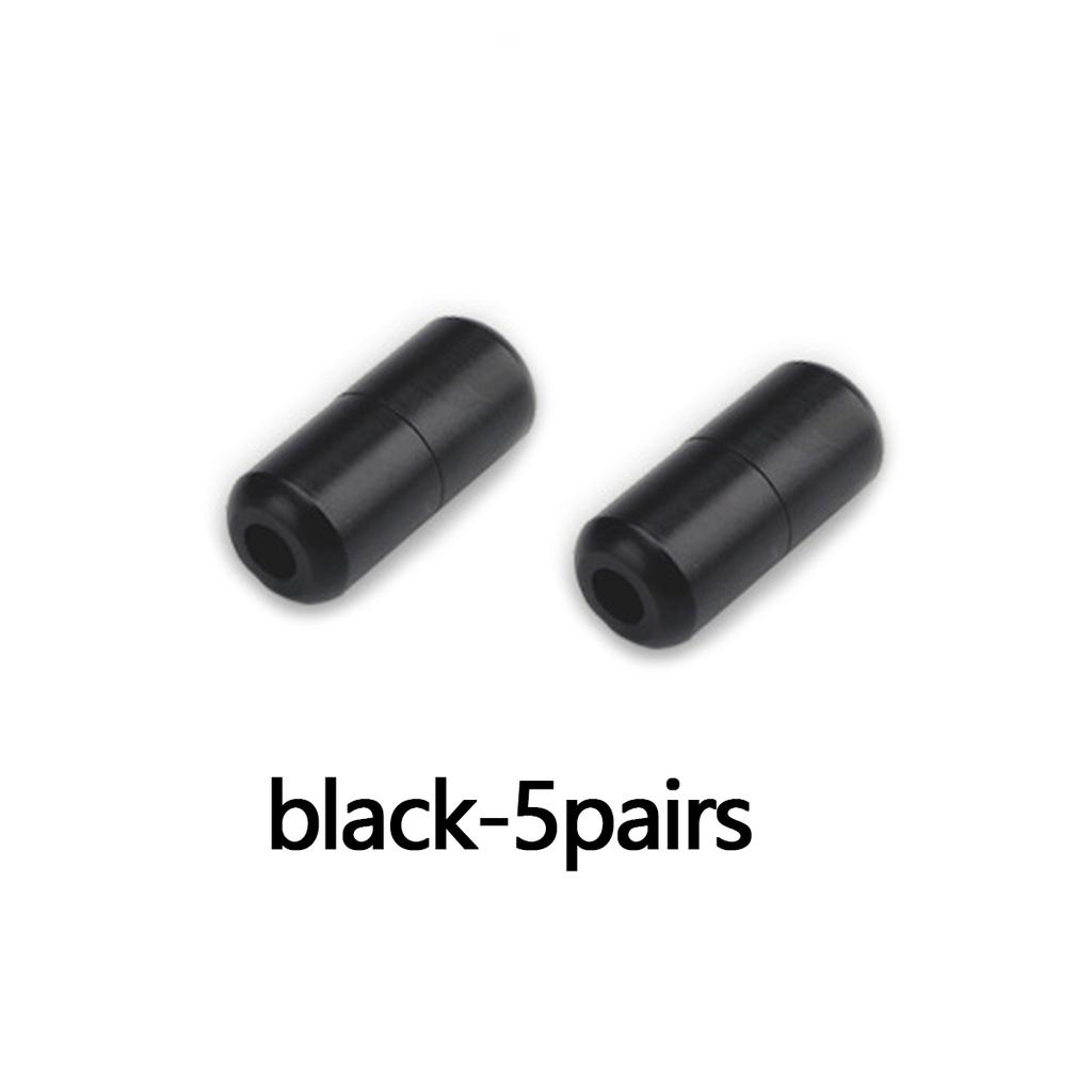 5 Pairs Colorful Aluminum Lazy Shoelace Capsule Buckles No Tie Fasteners Fit Flat Shoelaces Shoe Accessories