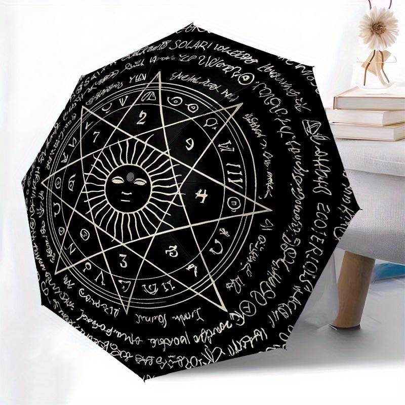Enchanted Pentagram Symbol Tapestry - Mystic Decor for Your SpaceUmbrella, Portable 3-Fold Compact Umbrella for Men & Women Gift