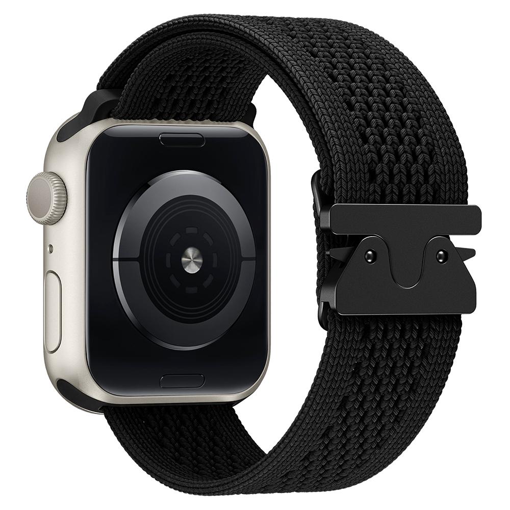 

Watch Band for Apple Watch Series 10 Ultra 9 8 7 SE 6 5 4 3 2 1 46mm 49mm 45mm 44mm 42mm Parachute Buckle Nylon Strap Black