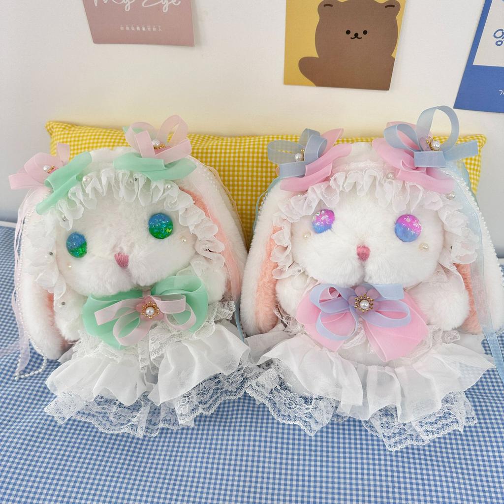 Rabbit Plush Toy Cute Doll Doll Doll Wedding Throw Doll 8 Inch Grab Doll