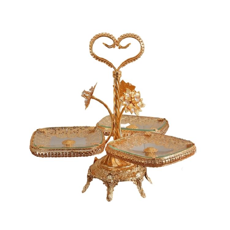 Kitchen Countertops Fruit Container Tempered Glass Serving Platter Fruit Tray For Dining Table Centerpieces 1