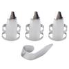 Finger Picks 3Pcs Index Finger 1Pc Thumb Metal Guitar Replace Accessories with Storage Box