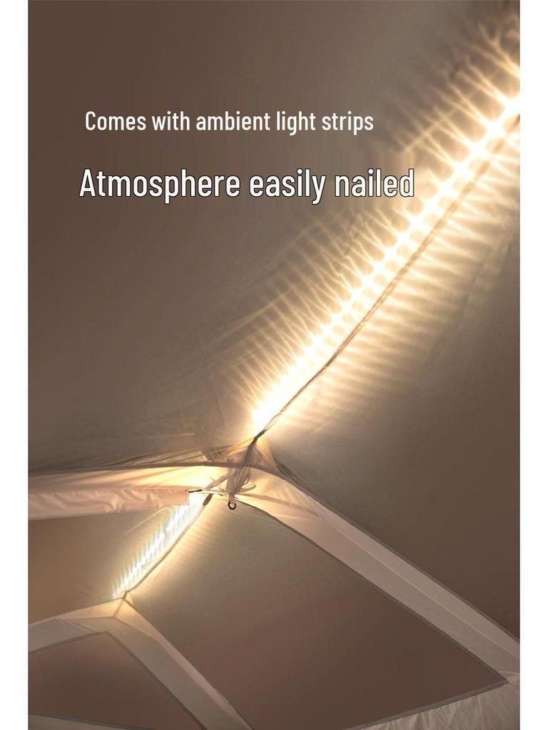 Mountain Door Ridge 13 Quick Open Tent: 2-in-1 Canopy with Black Sun Protection for Camping