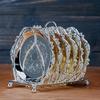 Metal Iron Kitchen Dish Plate Chopping Board Organizer Drainer Shelf for Home Kitchen Cooking Countertop Rack