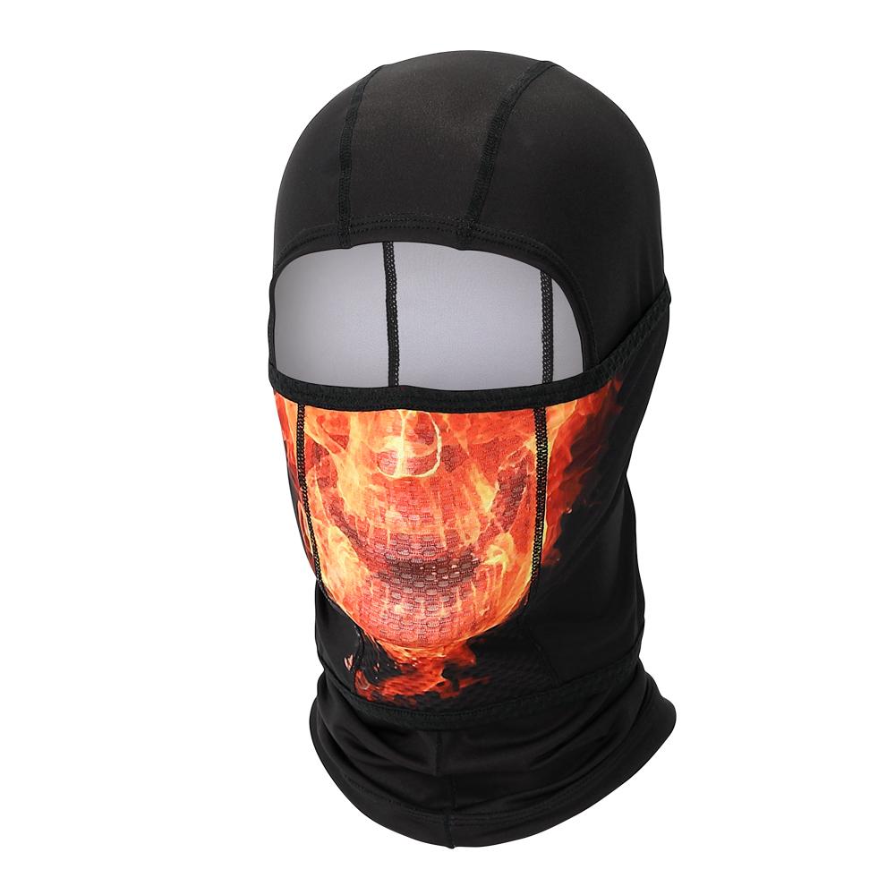 MCNSPORTS Burning Skull Cool Mesh Cooling Balaclava