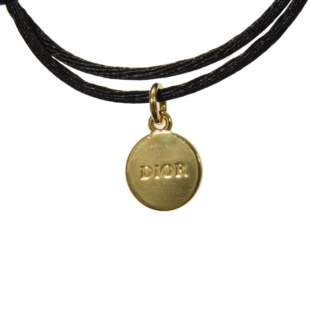 Used 10656 Logo Dice B2833WOMLQ_D97P 7986 Cube Dice Medallion Code Ivory D-Dice Resin Pearl Black Women's from Japan