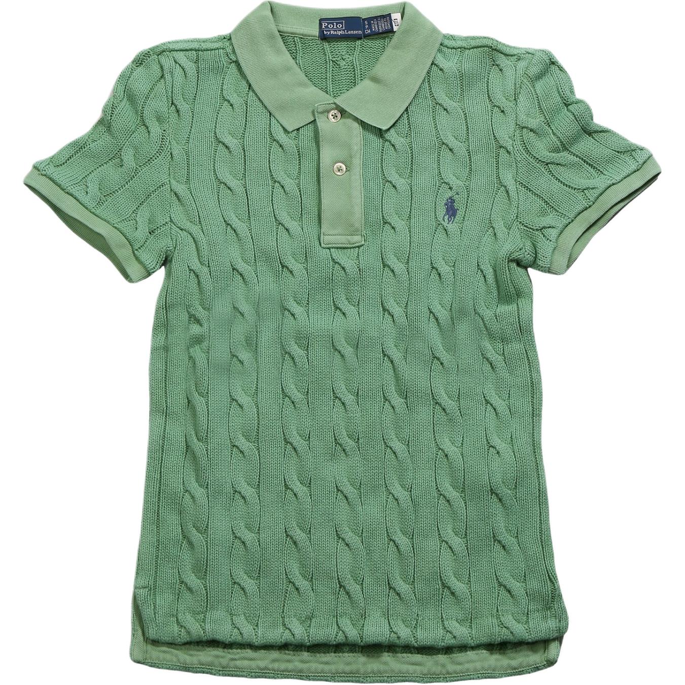 Женская рубашка-поло Polo Ralph Lauren с вышитым логотипом, приталенная, топ, зеленая 211943010-021 M