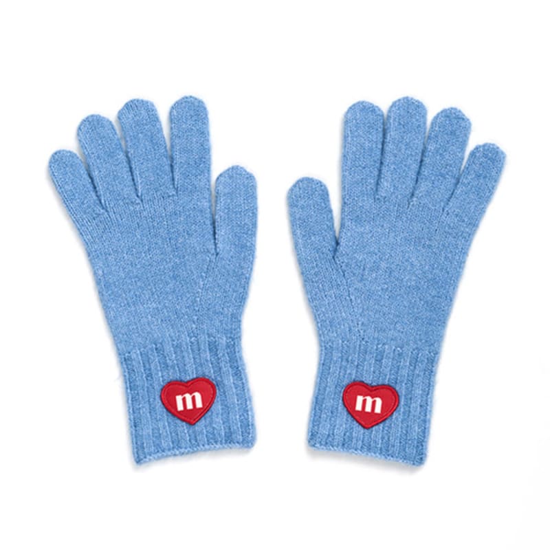 

macni LOVE M KNIT GLOVES SKY BLUE ONE