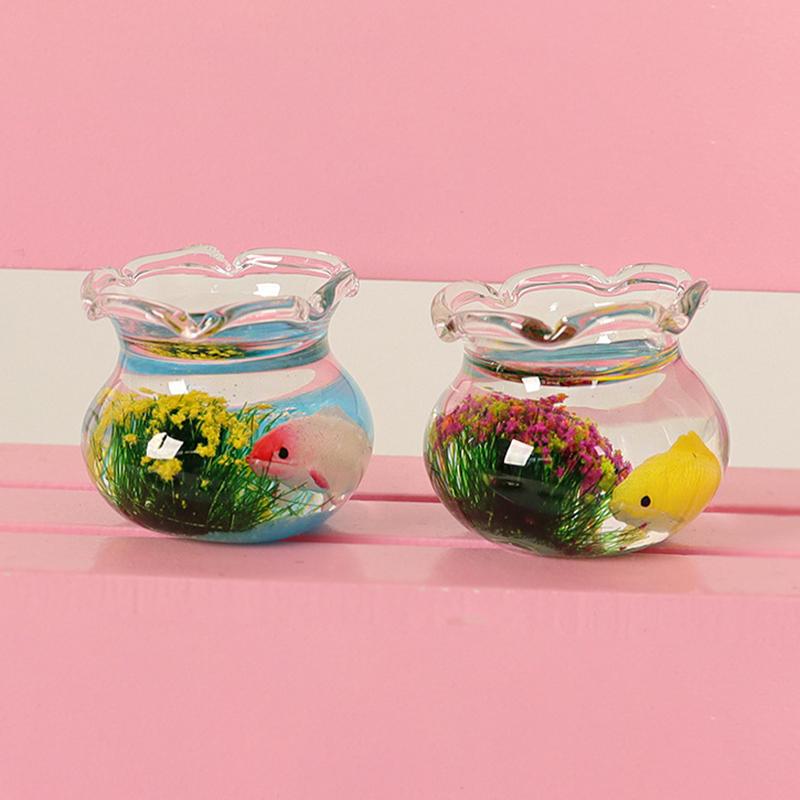 1 τεμ. Κουκλόσπιτο Μινιατούρα Γυάλινο Ενυδρείο Μπολ Χαριτωμένο Ενυδρείο Κουκλόσπιτο Διακόσμηση Σπιτιού Αυτοκόλλητα Κουκλόσπιτου Παιχνίδι Σπιτιού
