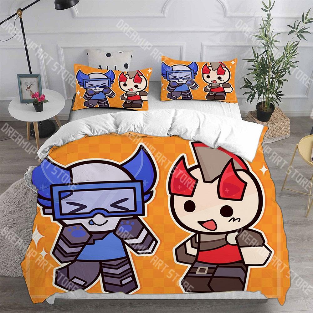 Fashion P-Phighting Game Bedding Set Single Twin Full Queen King Size Bed Set Kids Bedroom Duvetcover Sets Bed Sheet Set