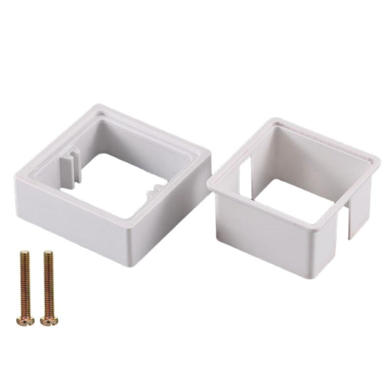 Tek Soket Ara Parçası Elektrik Prizi Kutusu Genişletici Tek Çeteli Kutu Genişletici Vidalarla Oturma Odası Okul Ofis için