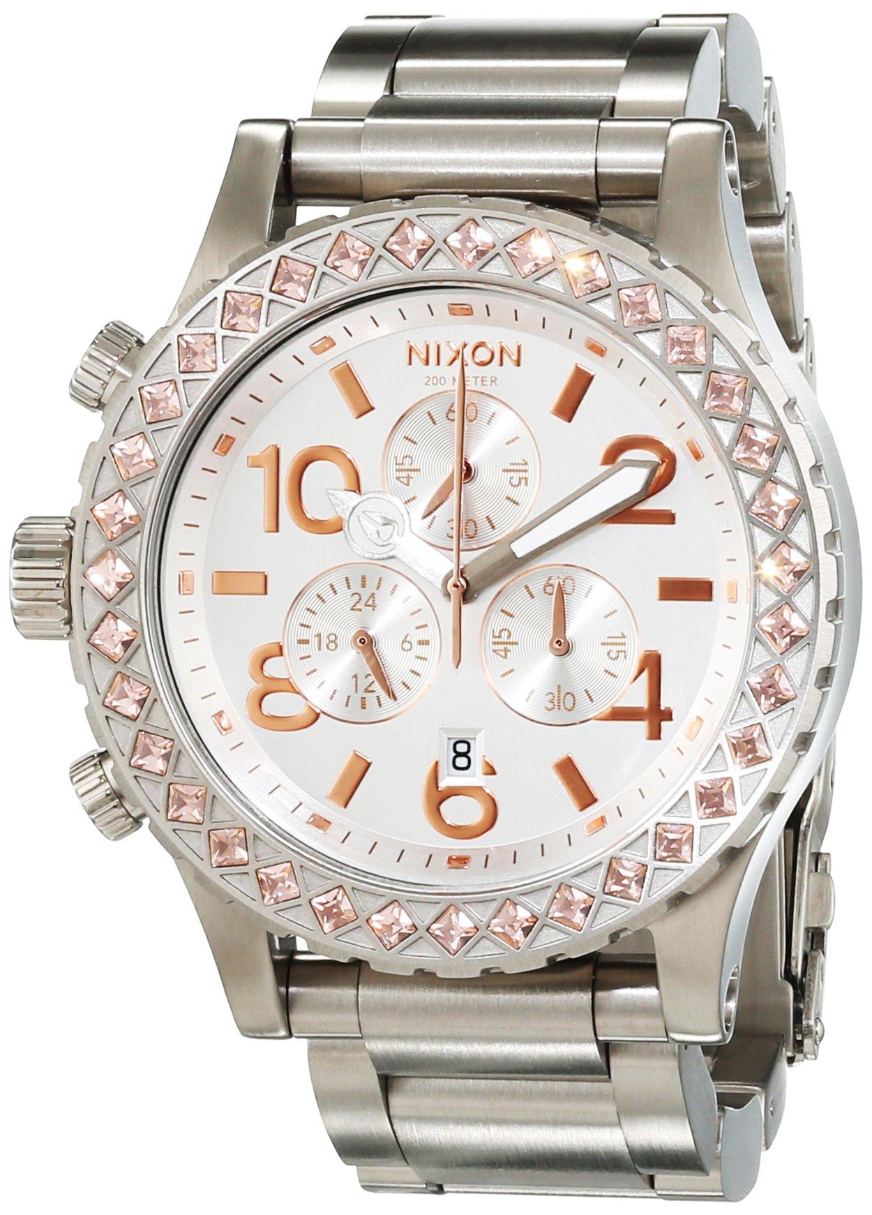 

Nixon Chrono White Dial Stainless Steel Ladies Watch A0371519 42-20