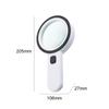 30X Magnifier Handheld LED Glasses with Illumination Microscope Magnifying Glass Lens Reading Jewelry Glass Repair Tool