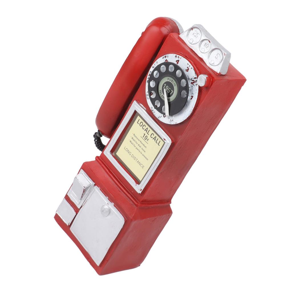 Decorative Phone Model Fashionable Classic Vintage Exquisite Resin Telephone Model Decoration for Bar