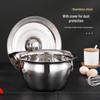 Engravable Stainless Steel Condiment Pot with Lid