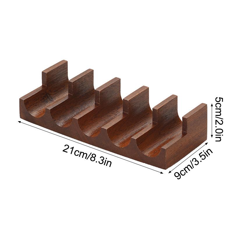 1/2/3/4/5 Slots Wooden Sushi Rack U-shape Japanese Style Sushi Serving Tray Multi Purpose Innovative Sushi Maker Holder Home