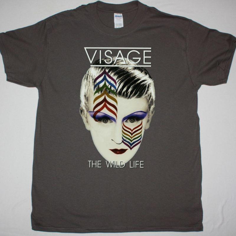 Visage The Wild Life Grey T-Shirt Band Tee New XXXXL