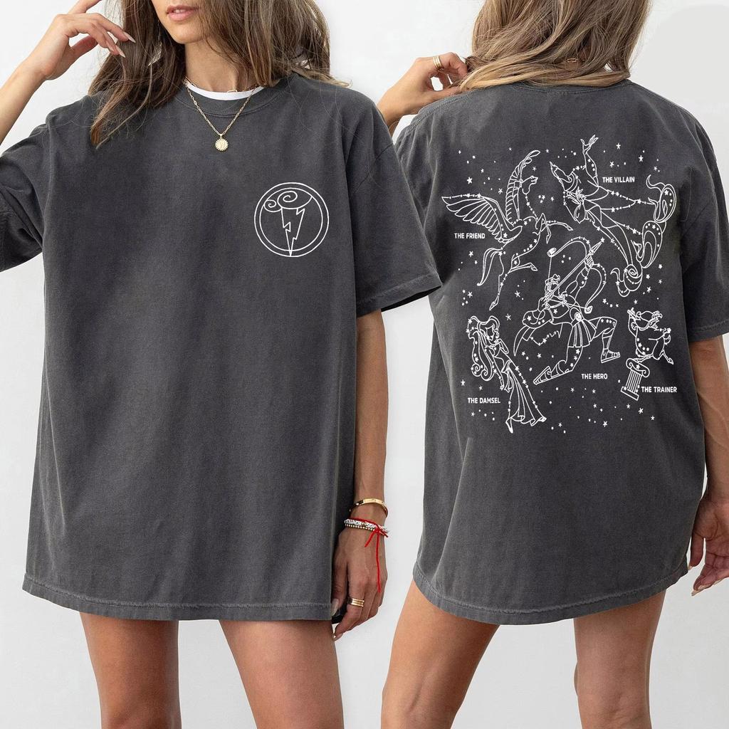Hercules Girl Hero Megara Hades Shirt Hercules Map Tshirt Womens Summer New Unisex Tshirt