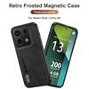 Redmi Note 13Pro Shell Magnetic Holder Retro Frosted Leather Phone Case for Xiaomi Redmi Note 13 Pro Plus Camera Protector Cover