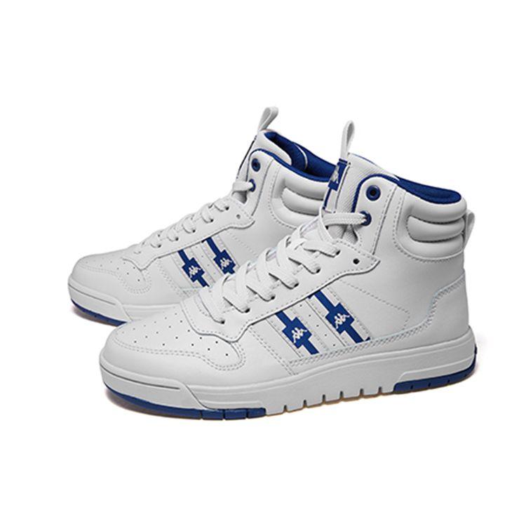 Kappa Moon Gray Blue Banda Stripe High-Top Sneakers Women Sneakers K0965CC62-133