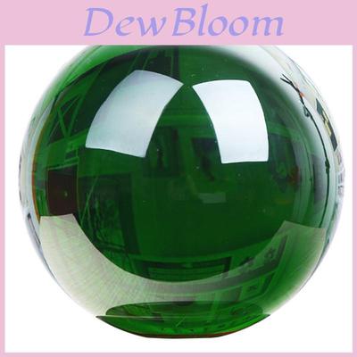 Beautiful Green Clear Glass Crystal Ball For Reiki Healing And Home Decor Inspiration
