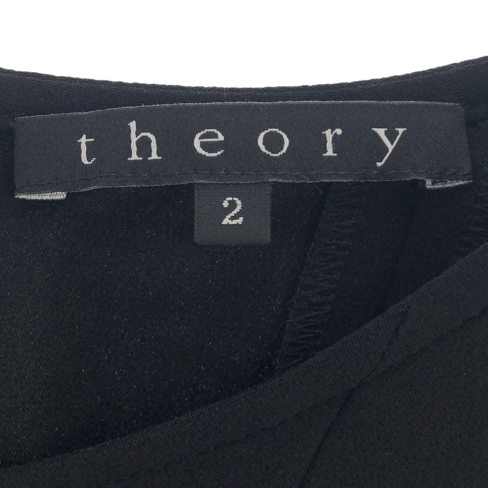 Theory No Sleeve Knee-length Dress 2 Black Back Zip Women Used