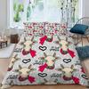 Cute Cows Duvet Cover Set Kawaii Farm Animal Bedding Set Microfiber Floral Comforter Cover Twin King For Kids Boys Girls Decor