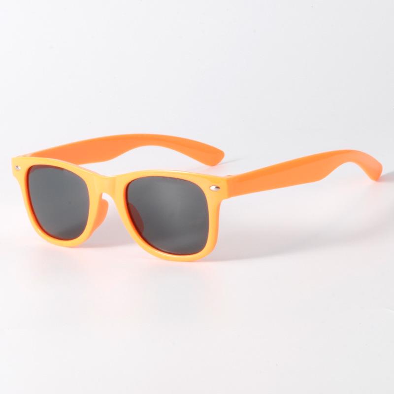Anti-UV Color Block Children's Sunglasses: Trendy, Cute, Comfortable, Windproof & Sandproof for Boys and Girls