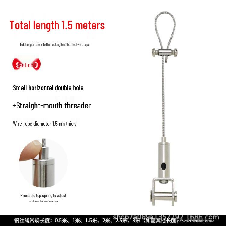 Stainless Steel Safety Cable for Hanging and Securing Signs or Lighting