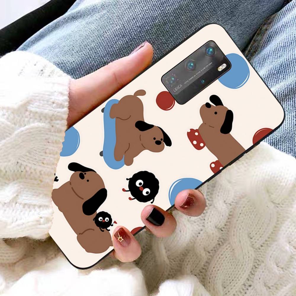 Cute Dachshund Bulldog Phone Case For Huawei P 8 9 10 20 30 40 50 Pro Lite Psmart Honor 10 Lite 70 Mate 20lite