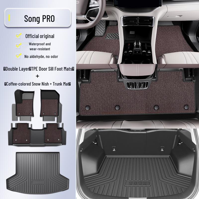 "2025 BYD Song PRO DMi Second Gen TPE Floor Mats - Full Coverage PRO Accessories”