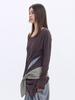 CERRIC Draped Hook Top _ Brown