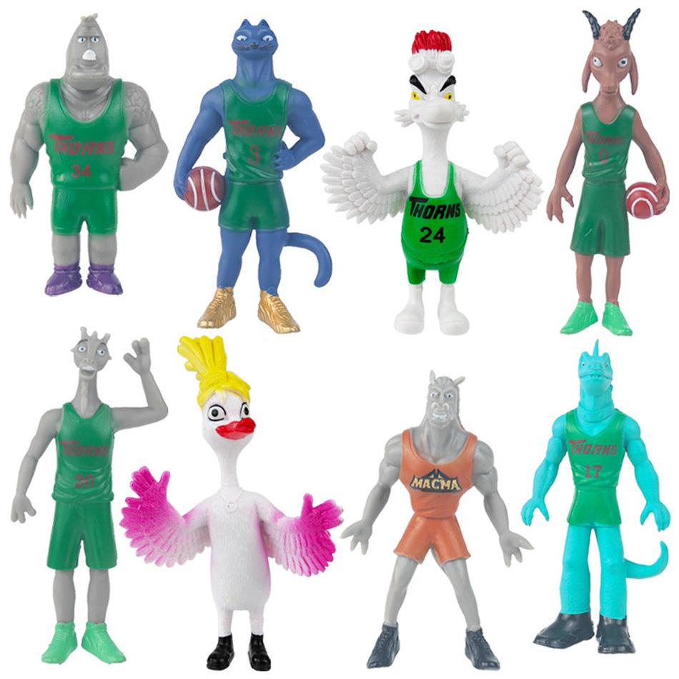 6-8Pcs Movie Goat Basketball Dream Action Figure Character Will Harris Jett Fillmore Lenny Williamson Figurine Pvc Model Toy