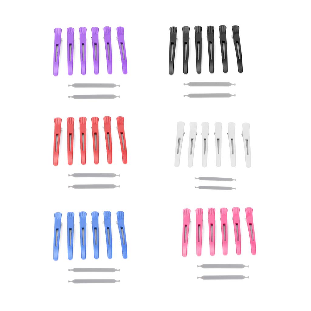 6Pcs Professional Hair Clips Non‑Slip Dividing Duckbill Hair Clips for Hair Cutting Styling