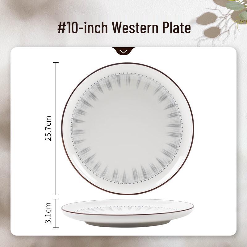 Mo De Lanka Thin Mist 10-inch Japanese Dinner Plate