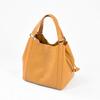Bucket Tote Bag Handbag Mustard [Full Tuck]