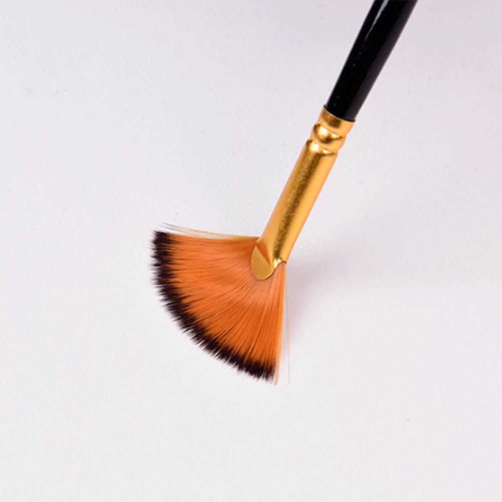 10 Pcs Pinceaux de Peinture en Nylon Pointe Ronde Pointue Set de Pinceaux Acrylique Huile Aquarelle