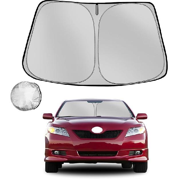 Windshield Sun Shade for Toyota RAV4 2013-2018 RAV-4 SUV Foldable Sun Sunshade for Car Front Window Blocks UV Rays and Heat Automotive Interior