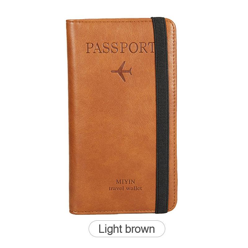 

Fashion Wallets Travel Passport Clip RFID Protection Card Holder Multifunctional Woman Men Wallet Coin Plane Ticket Phone Bag