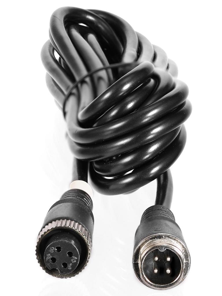 4-Pin Aviation Video Extension Cable, 1 Meter, for Connecting Truck and Bus Surveillance Cameras.