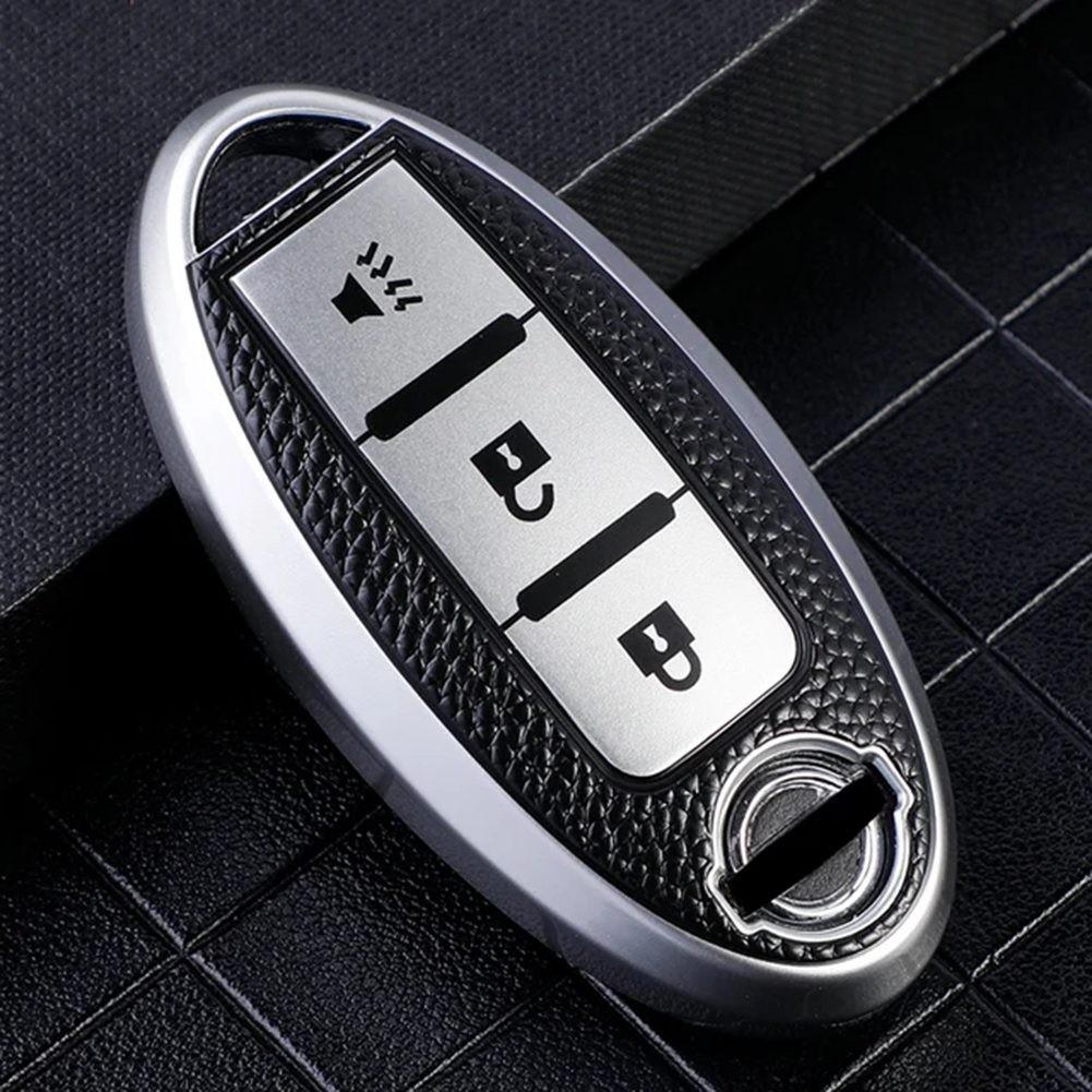 Stylish Leather Car Key Case for Nissan For Qashqai For Trail For Versa