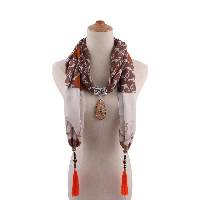 Women's Shawl Scarf Necklace Ethnic Style Scarf Mongolian Clothing Accessories