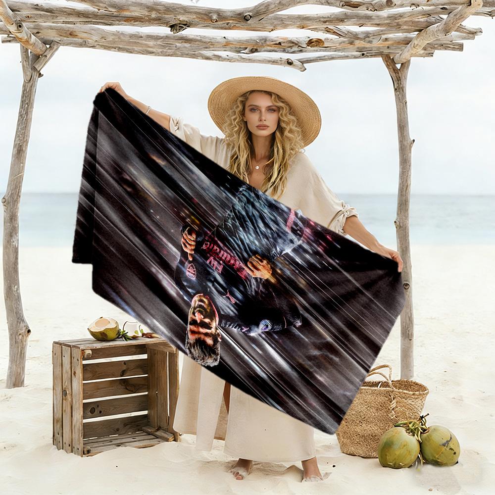 Dynamic Soccer Celebration Beach Towel Soft Durable Quick-Dry Comfortable Lightweight Perfect for Traveling Yoga Camping and Swimming