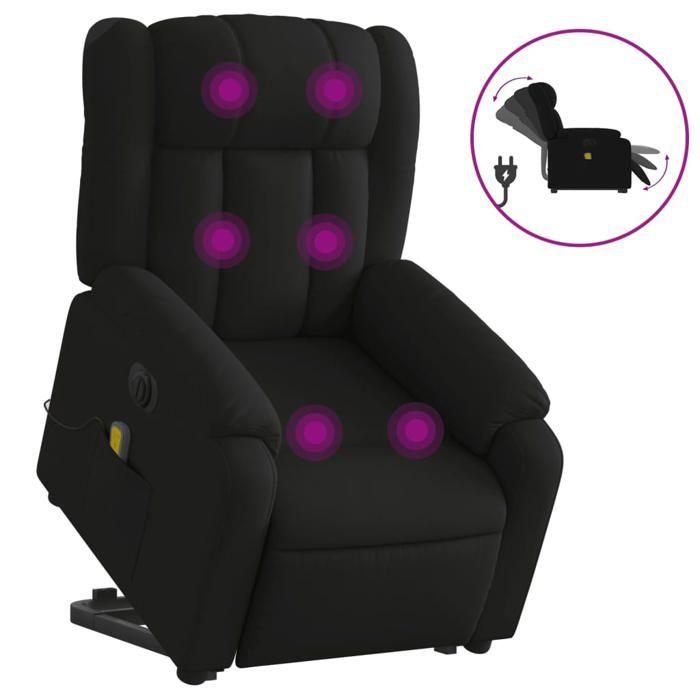 VidaXL Electric Massage Recliner, Relaxation Chair with Adjustable Backrest and Footrest, Salon Seat 3205354