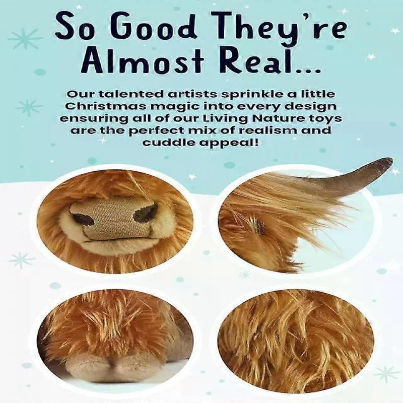 Hochlandrind Braun Stofftier, Bauernhoftier, Plüschtier