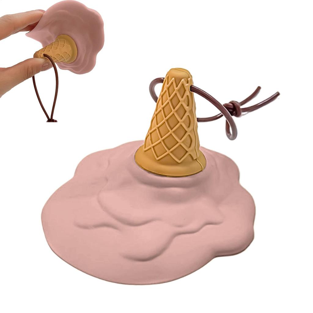 Funny Ice Cream Door Stopper Soft PVC Non Slip Melting Ice Cream Shape Door Stop Door Stop Wall Protector For Home Office