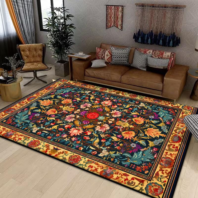 Retro Persia Carpets for Living Room Large Area Rugs Home Decor Hallway Boho Carpet Moroccan Bedroom Beside Floor Mat Luxury