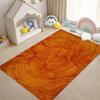 Retro Wood Grain Tree Growth Ring Rug Brown Gray Non-slip Carpet Living Room Bedroom Playroom Sofa Doormat Home Decor