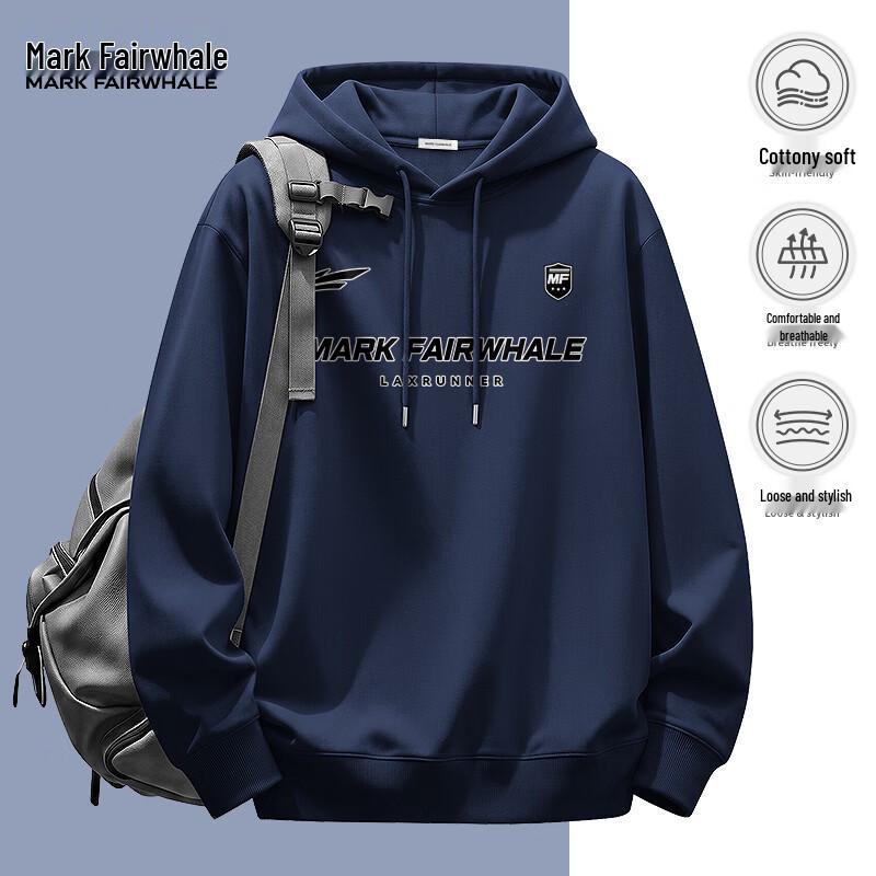 MARK FAIRWHALE Men's Oversized Hooded Sweatshirt